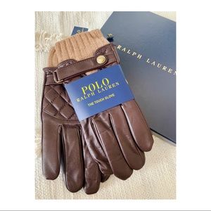 Men’s Polo Ralph Lauren Quilted Leather Gloves